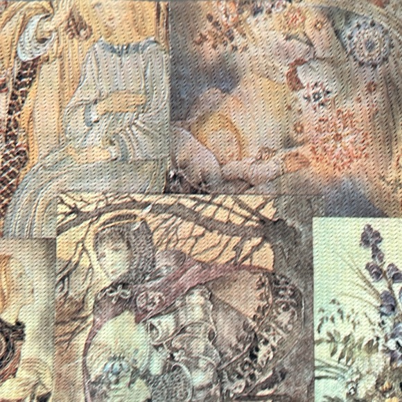 🧚NWOT Etherial Fairy Vintage Sulamith Wülfing Rare Unique Fringed Scarf 7”x 51 - Picture 12 of 17